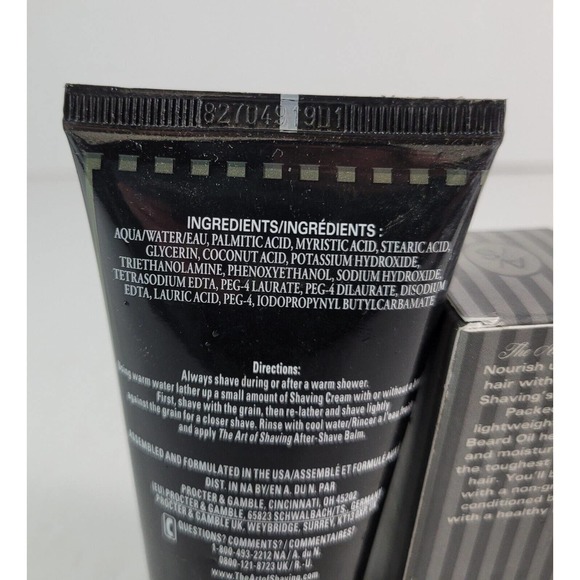 The Art of Shaving Set Peppermint Beard Wash Conditioner Oil Shaving Cream Brush - Picture 13 of 14